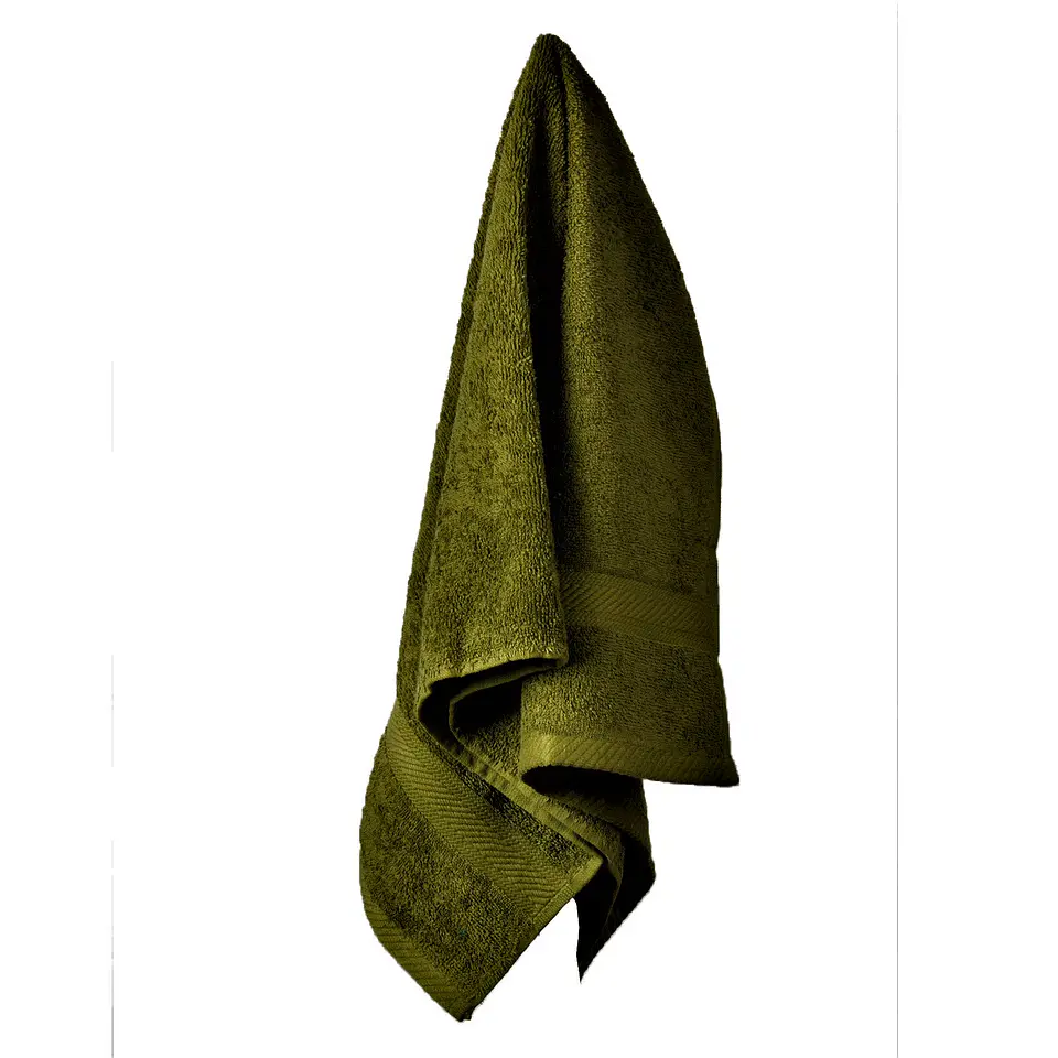 Juego de Toallas verde  Musgo 100% algodón 2
