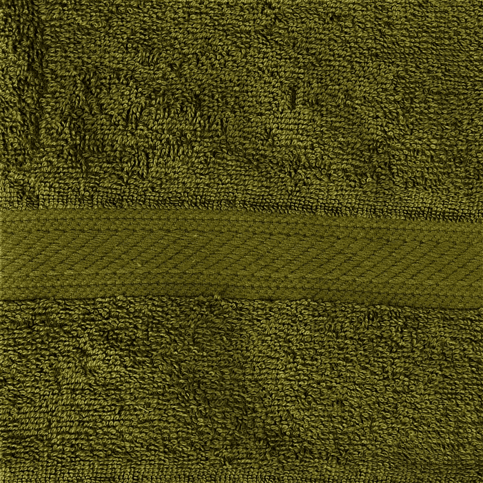 Juego de Toallas verde  Musgo 100% algodón 3