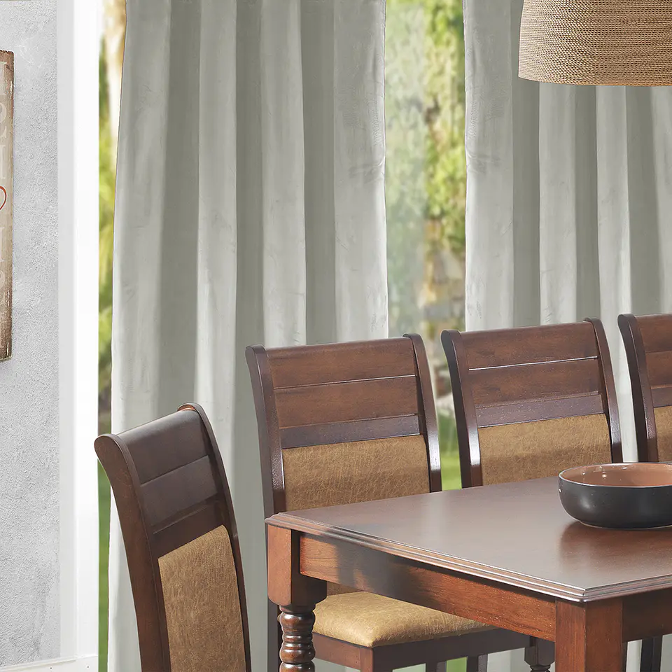 Cortina Argollas NEW VELVET 1.40 X 2.25 IVORY 1