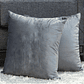 Cojín Felpa Gris 40x40cm. - Miniatura 2
