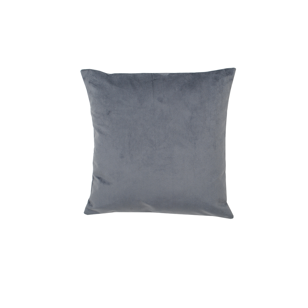 Cojín Felpa Gris 40x40cm. 1