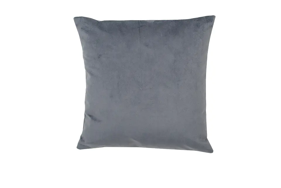 Cojín Felpa Gris 40x40cm. 1
