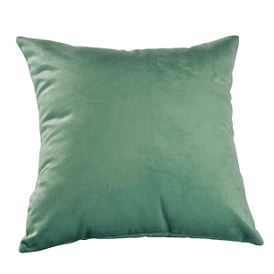 Cojín Felpa Verde Agua 40x40cm.
