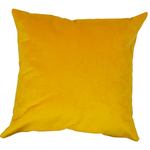 Cojín Felpa Amarillo 40x40cm.