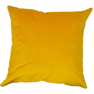 Cojín Felpa Amarillo 40x40cm.