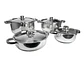Batería de cocina  Verona 8 piezas Silver- Acero Inoxidable - Miniatura 1
