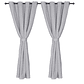 Set 2 CortinaS Black Out Lino Gris claro - Miniatura 2