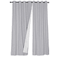 Set 2 CortinaS Black Out Lino Gris  - Miniatura 2