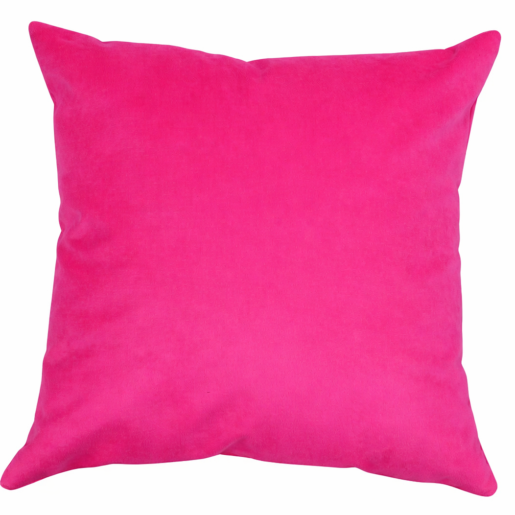Cojín Felpa Fucsia 40x40cm. 1