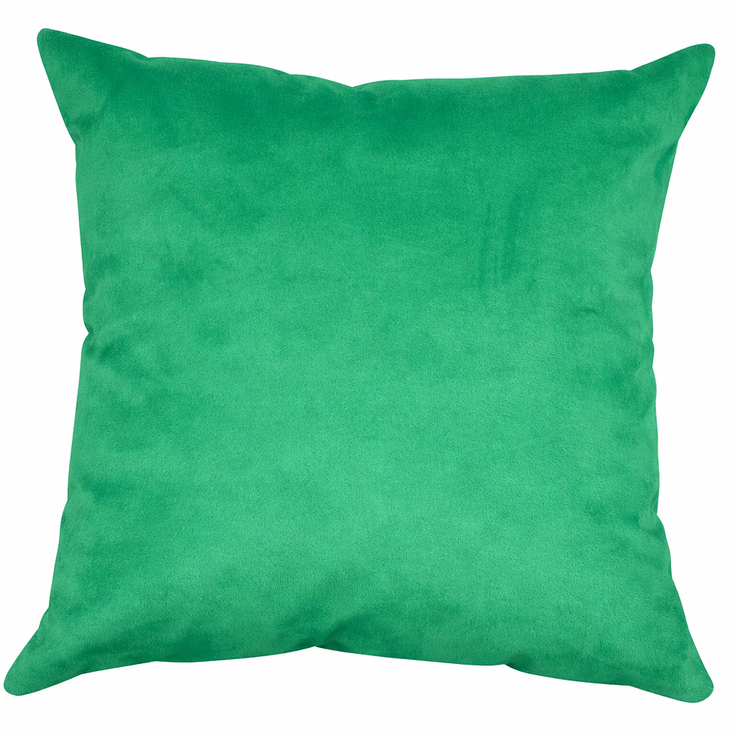 Cojín Felpa Verde Cata 40x40cm. 1