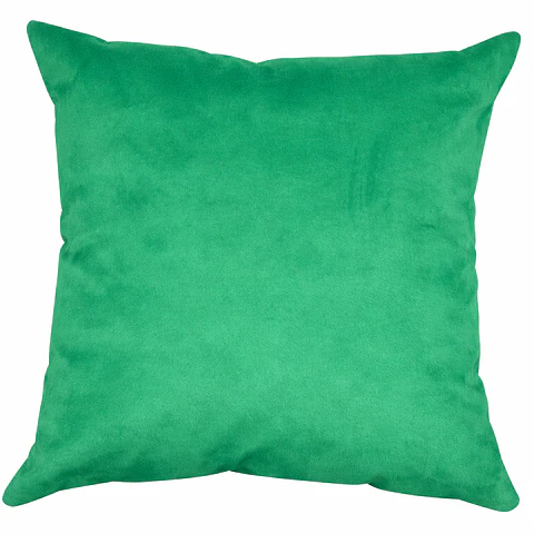 Cojín Felpa Verde Cata 40x40cm.