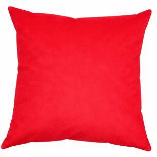 Cojín Felpa Rojo 40x40cm.