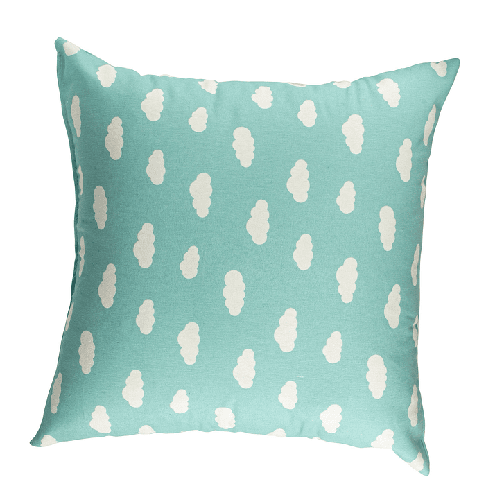 Cojín Lona Nubes  Jade  50x50cm 1