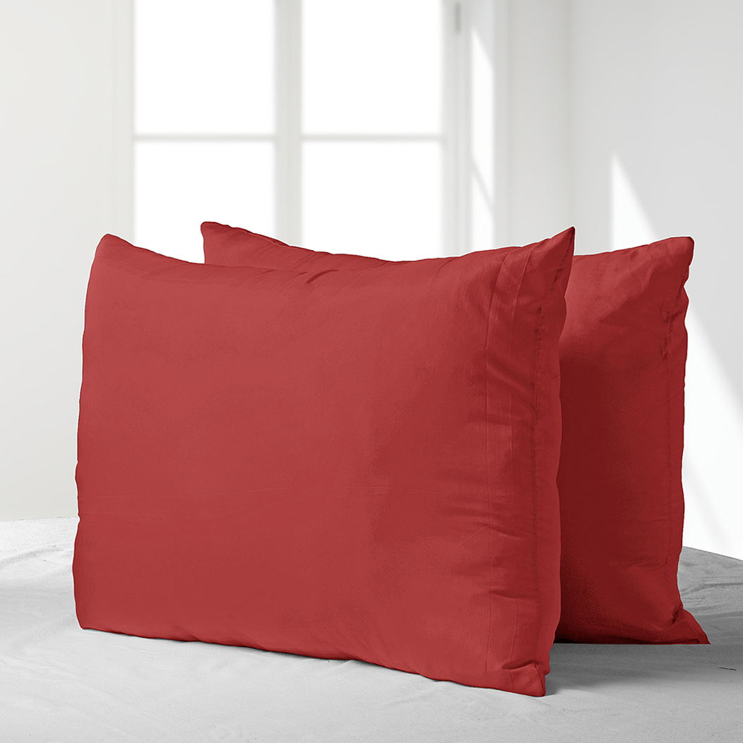 Pack Almohadas 50X70 Microfibra Rojo 1