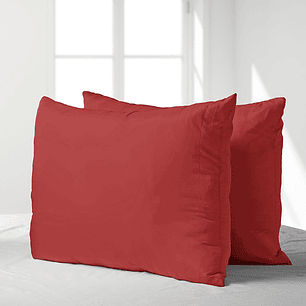 Pack Almohadas 50X70 Microfibra Rojo