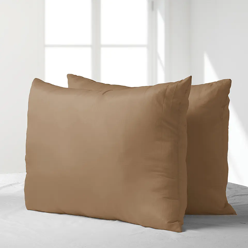 Pack Almohadas 50X70 Microfibra Tabaco 1