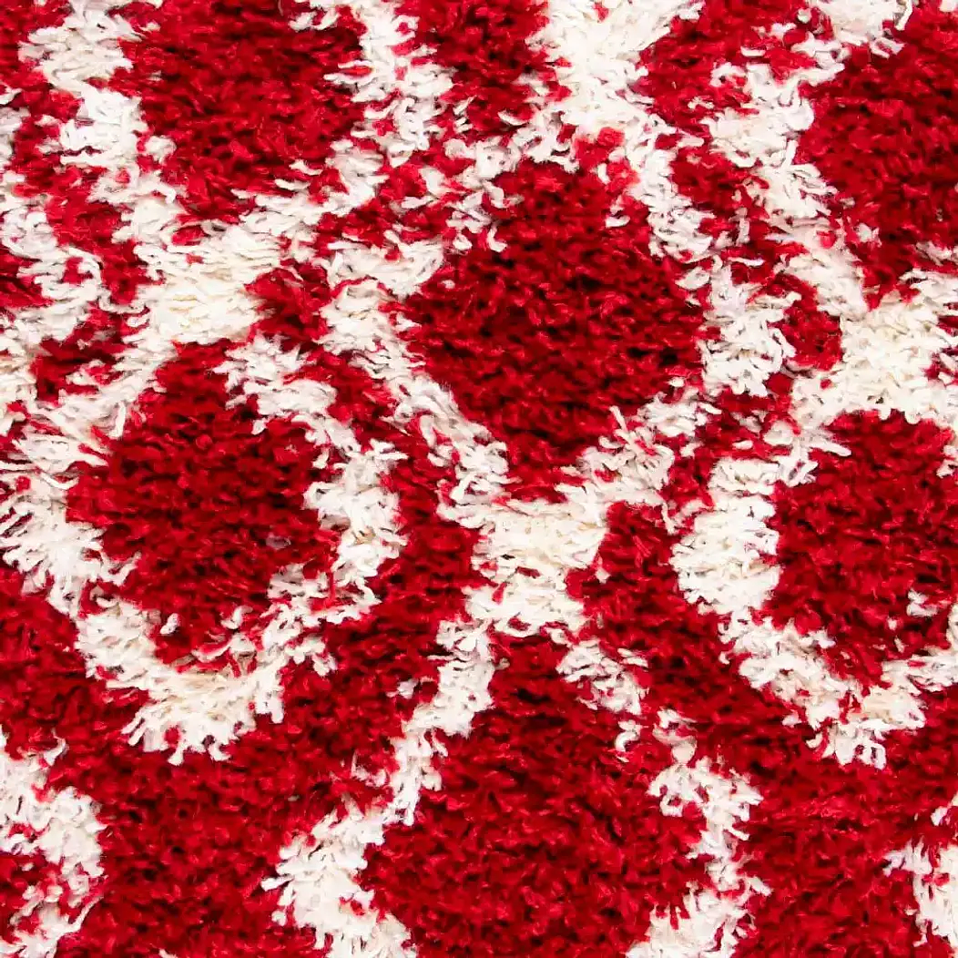 Set Alfombra 160x230 Anat1  Roja c/ 2 Cojines Felpa Ivory 4