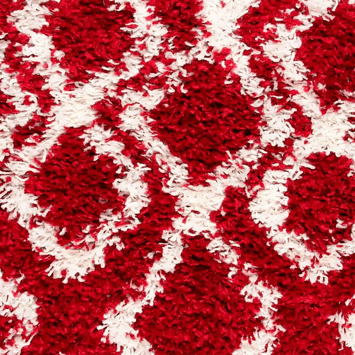 Set Alfombra 160x230 Anat1  Roja c/ 2 Cojines Felpa Ivory 4