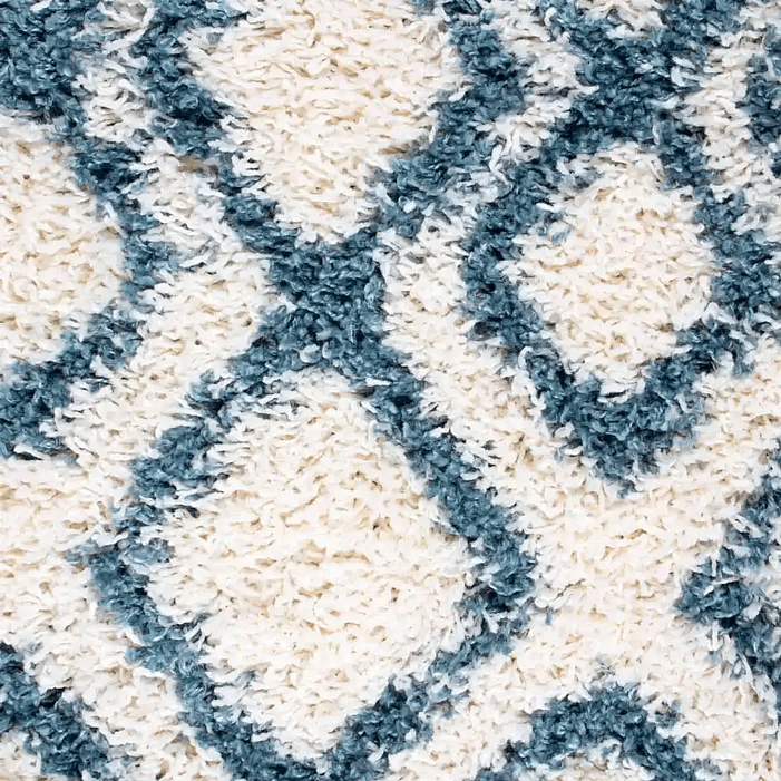 Set  Alfombra  160X230 Anat1 Shag bLANCA  c/ 2 Cojines Felpa Grey 4