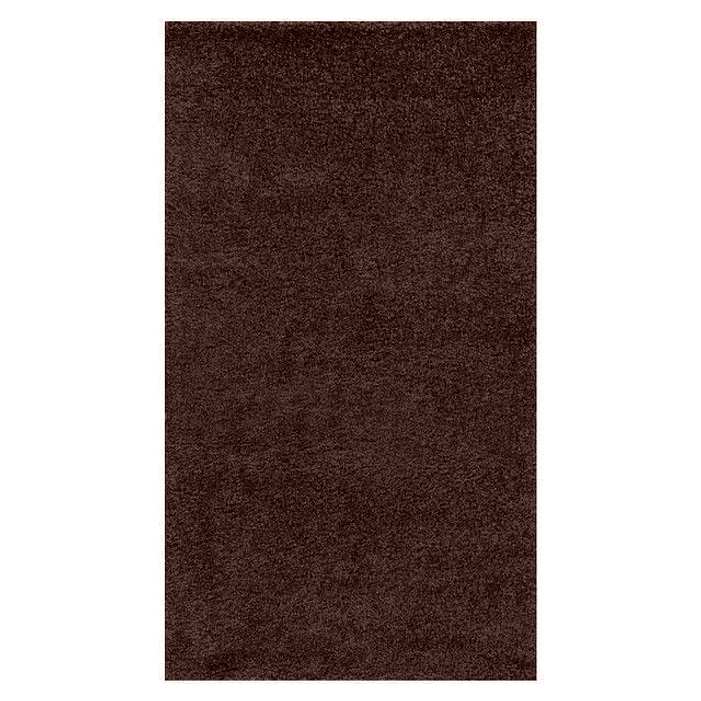 Set  Alfombra Nubia chocolate  140x 200 c/ 2  Cojines Felpa Beige 2