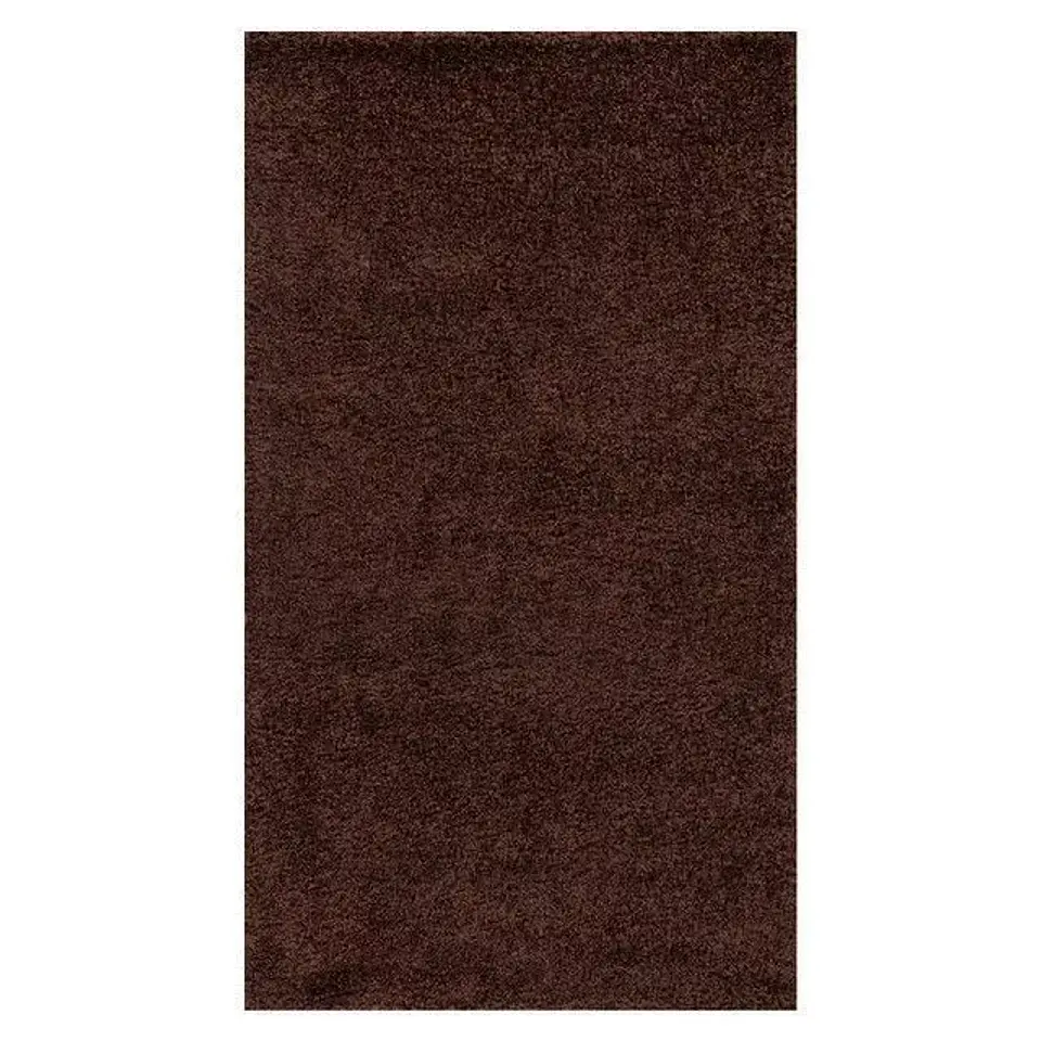 Set  Alfombra Nubia chocolate  140x 200 c/ 2  Cojines Felpa Beige 2