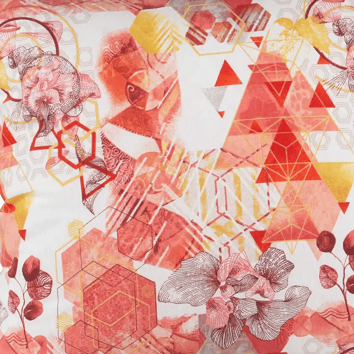 Set 2 Cojines lona española 50x50 Serenity Rojo 3