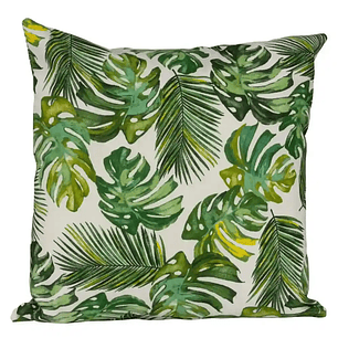 Set 2 cojines lona española bahamas green 50 x 50