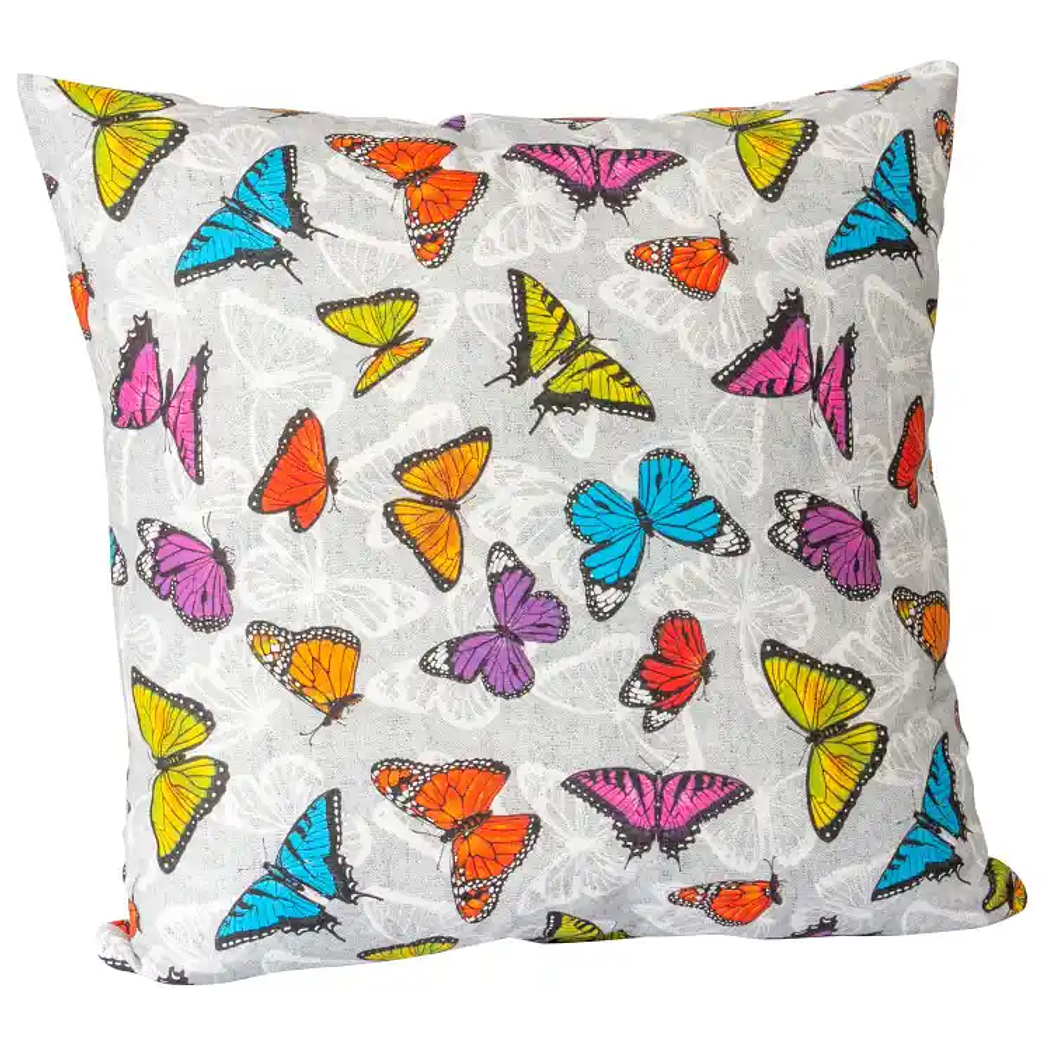 Set 2 Cojín Lona Mimi Gris 50x50cm 2