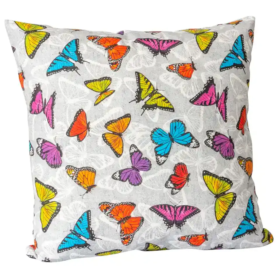 Set 2 Cojín Lona Mimi Gris 50x50cm 2