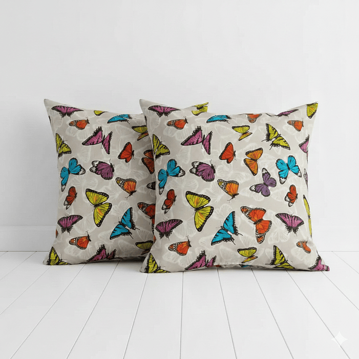 Set 2 Cojín Lona Mimi Gris 50x50cm 1