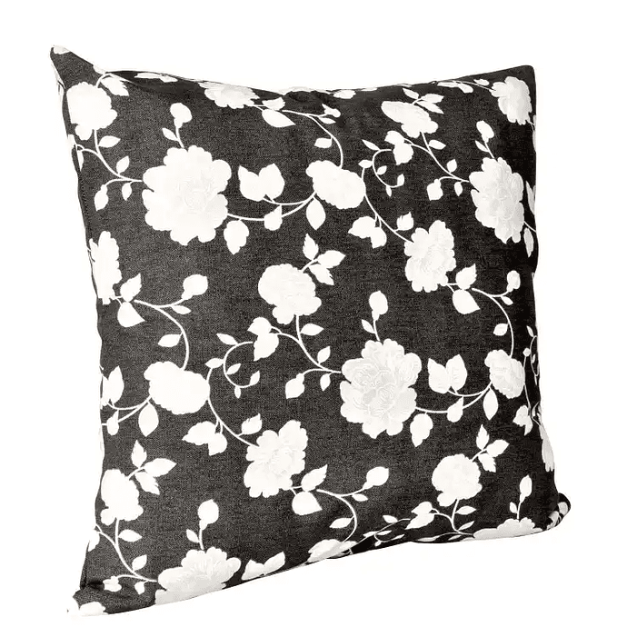 Set 2 Cojines Lona Roberta Negro 50x50cm 2