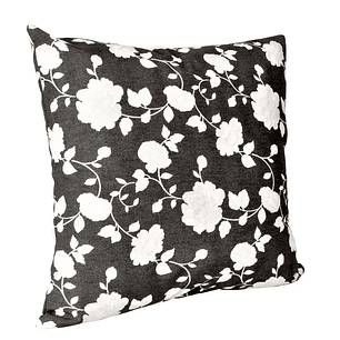Set 2 Cojines Lona Roberta Negro 50x50cm