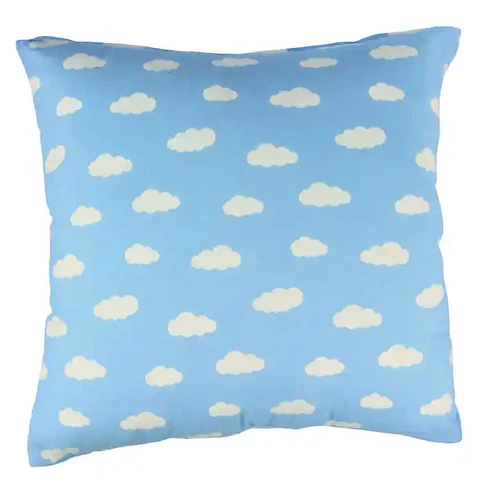 Set 4 cojines lona nube 50 x 50 AZUL