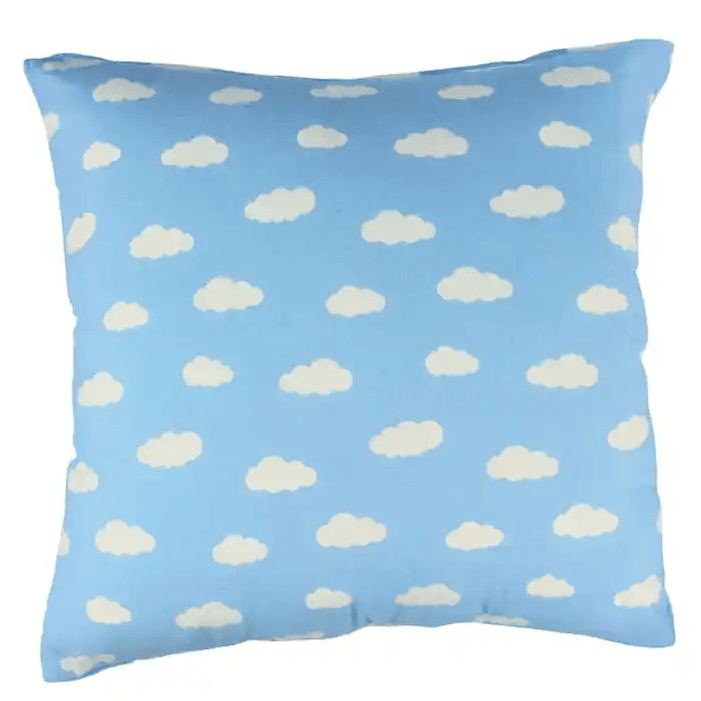 Set 4 cojines lona nube 50 x 50 AZUL 2