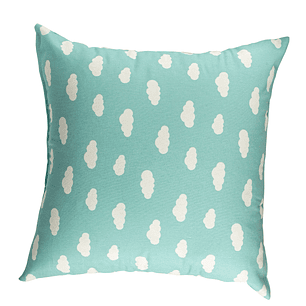 Set 4 Cojines Lona Nubes  Jade  50x50cm
