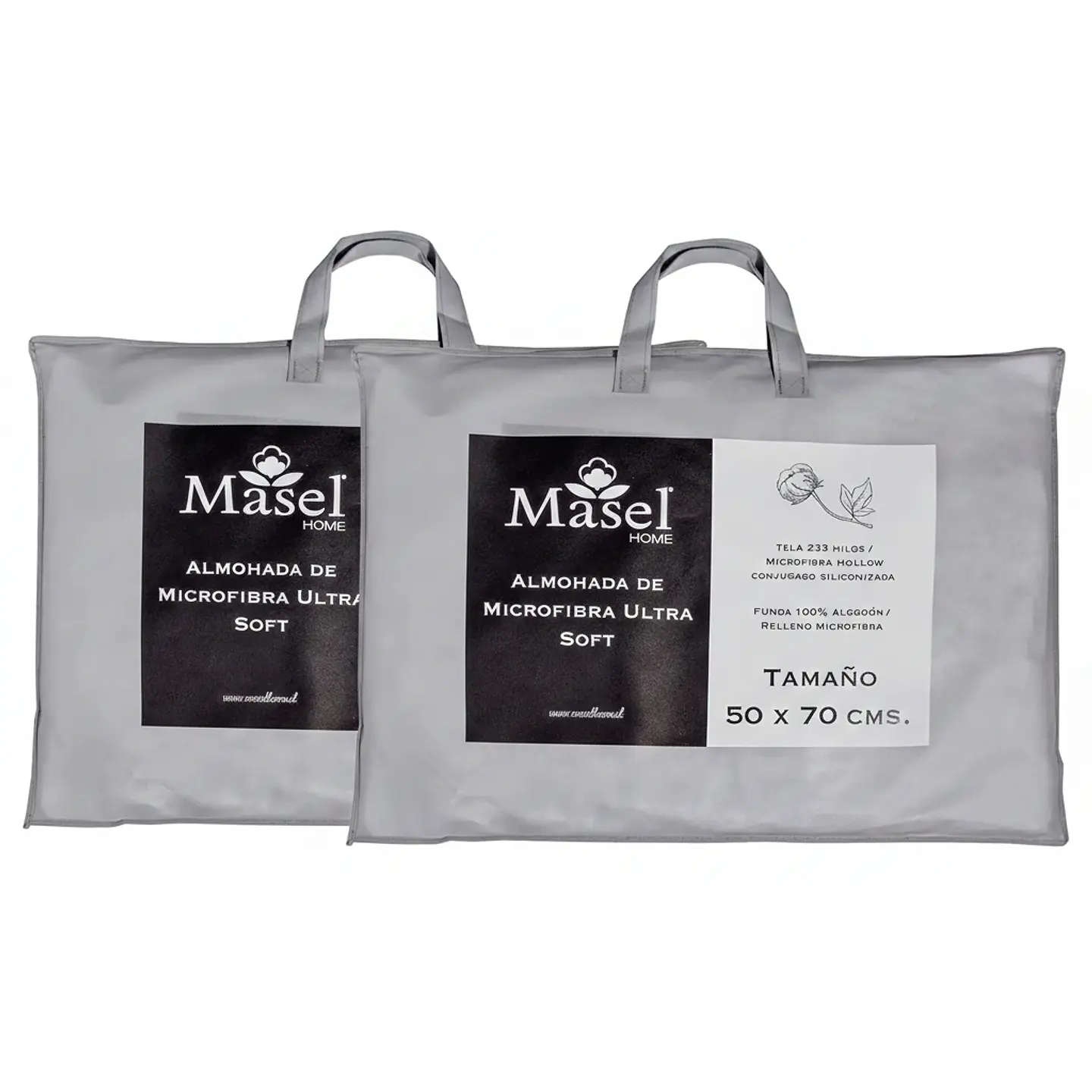 Set 2 Almohadas Microfibra Florentino 50x70 1