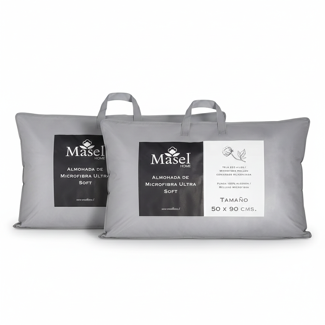 Set 2 Almohadas Microfibra  Florentino 50x90 1