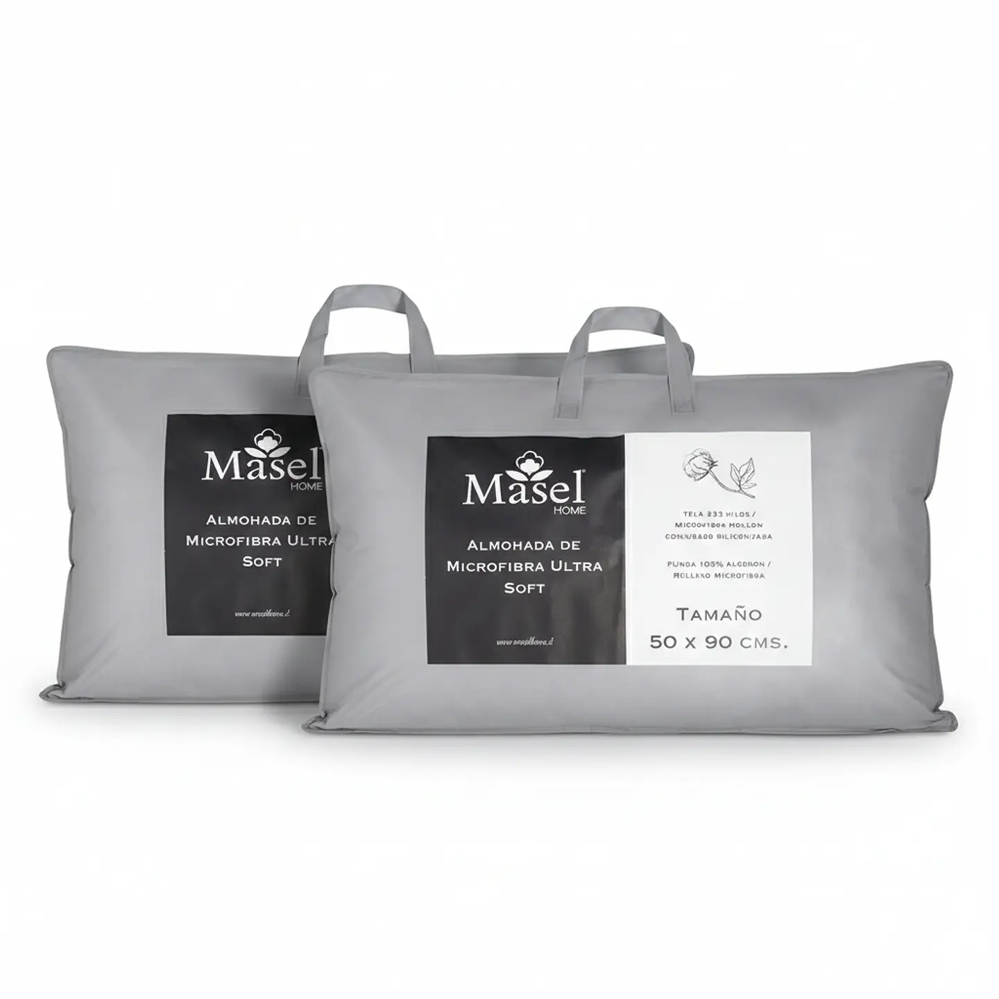 Set 2 Almohadas Microfibra  Florentino 50x90 1