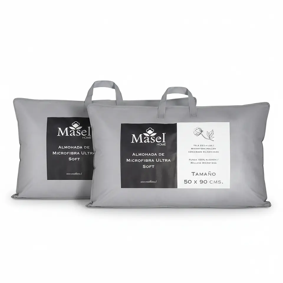 Set 2 Almohadas Microfibra  Florentino 50x90 1