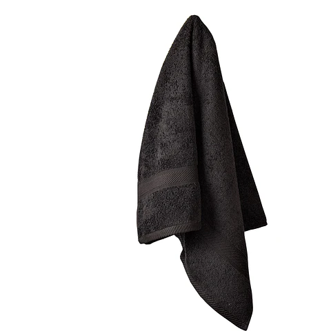 Set Cortina Baño Bridge Brooklyn con juego de Toallas Florentino negro 100% algodon
