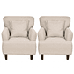  Set 2 Poltronas York 1 Cuerpo Beige - Miniatura 1