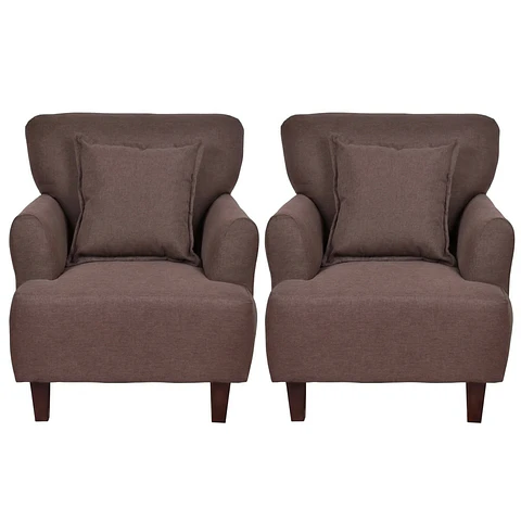  Set 2 Poltronas York 1 Cuerpo Chocolate