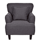  Set 2 Poltronas York 1 Cuerpo Dark Grey - Miniatura 2