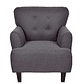  Set 2 Poltronas York 1 Cuerpo Dark Grey - Miniatura 4