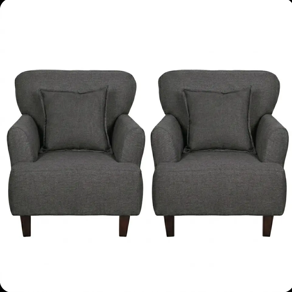  Set 2 Poltronas York 1 Cuerpo Dark Grey 1