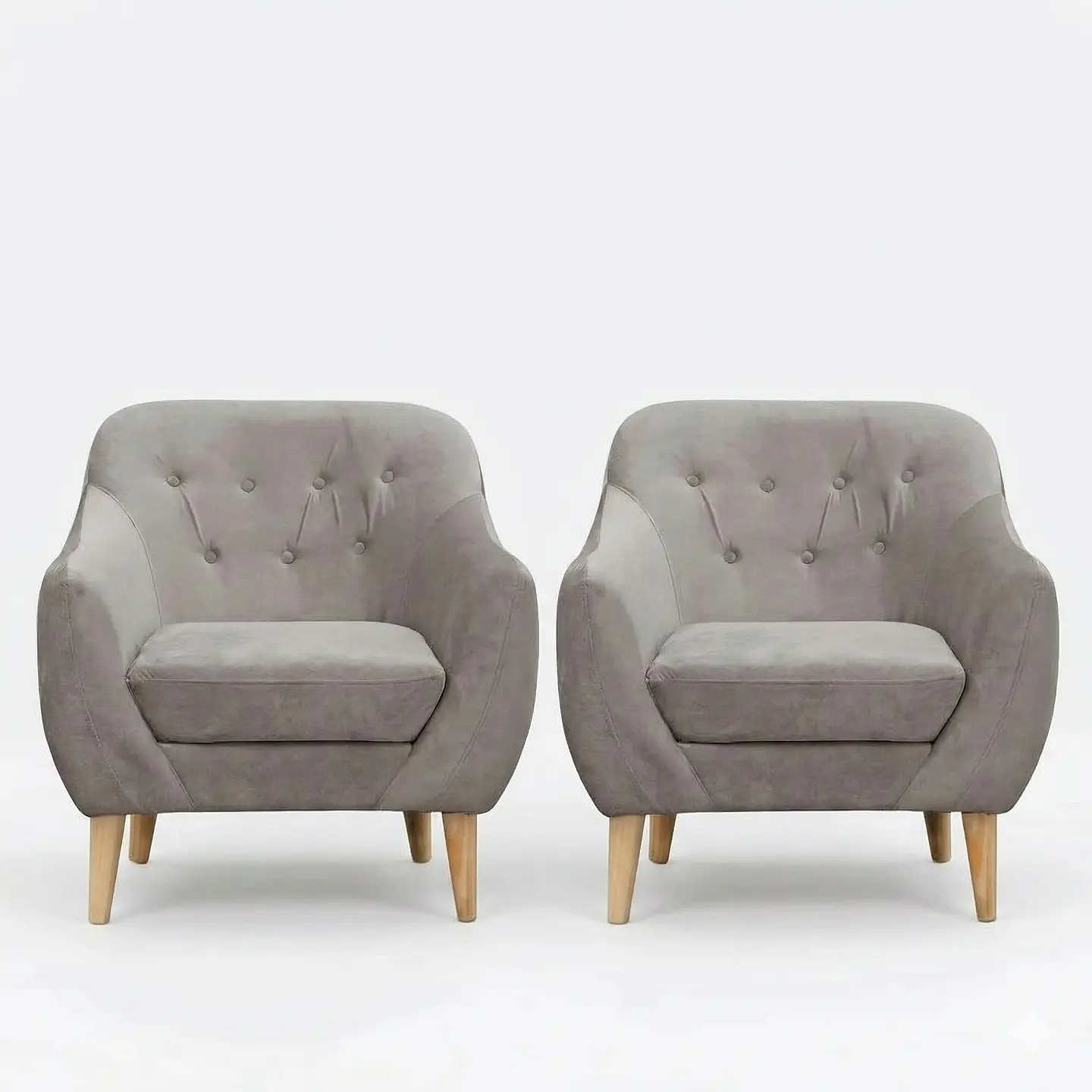 Set 2 Poltronas Norway 1C Gris 87x90x85 1