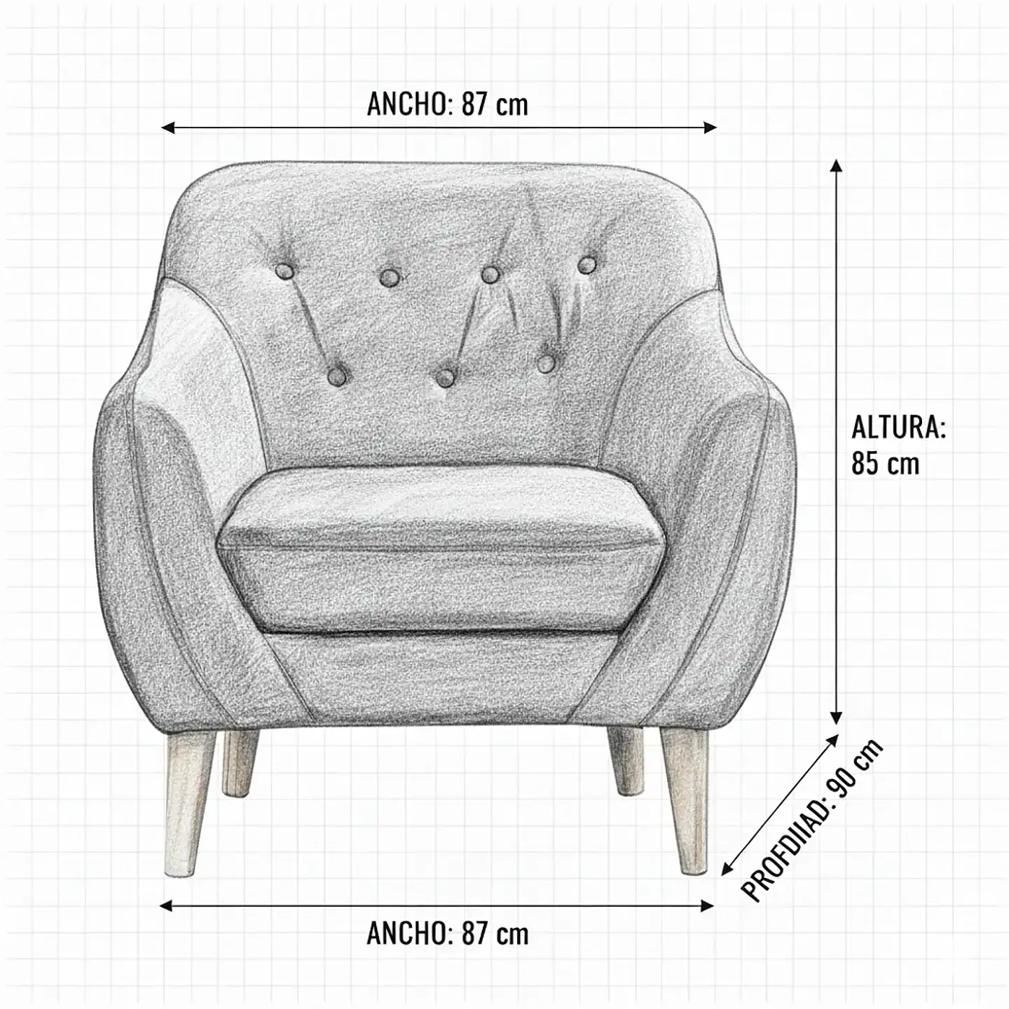  Set 2 Poltronas Norway 1C Turquesa 87x90x85 4
