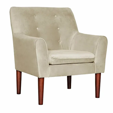 Set Sofa 3c Armenia  Tela Beige + 2 poltronas Bergen Beige