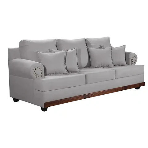 Set Sofa 3c Armenia  Tela Grey + 2 poltronas Bergen Grey