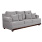 Set Sofa 3c Armenia  Tela Grey + 2 poltronas Bergen Grey - Miniatura 2